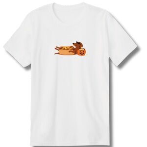 Dachshund T-Shirt with Hot Dog Halloween Costume